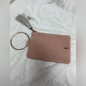 Elegant Pink Wristlet Clutch